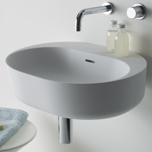 Lilli 550mm Matte White Solid Surface Basin